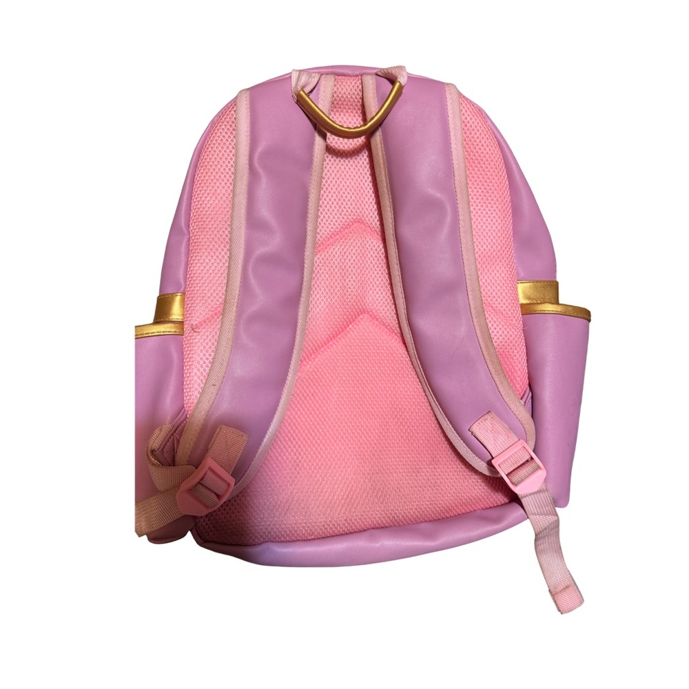 Girls Pink and Gold Backpack (Key chains not included) - Picture 2 of 5
